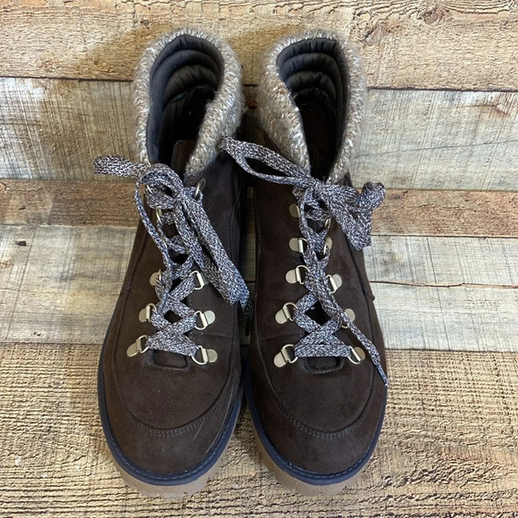 True Craft Markie Hiking Booties Womens Size 10 M Brown Tan Lace up Ankle Fabric - Picture 4 of 14